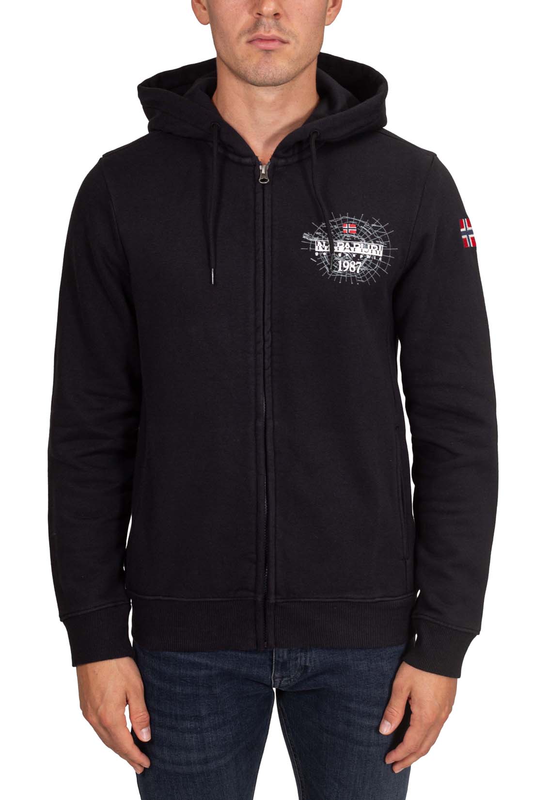 NAPAPIJRI - Men's Bedil sweatshirt with hood  - Size M-4