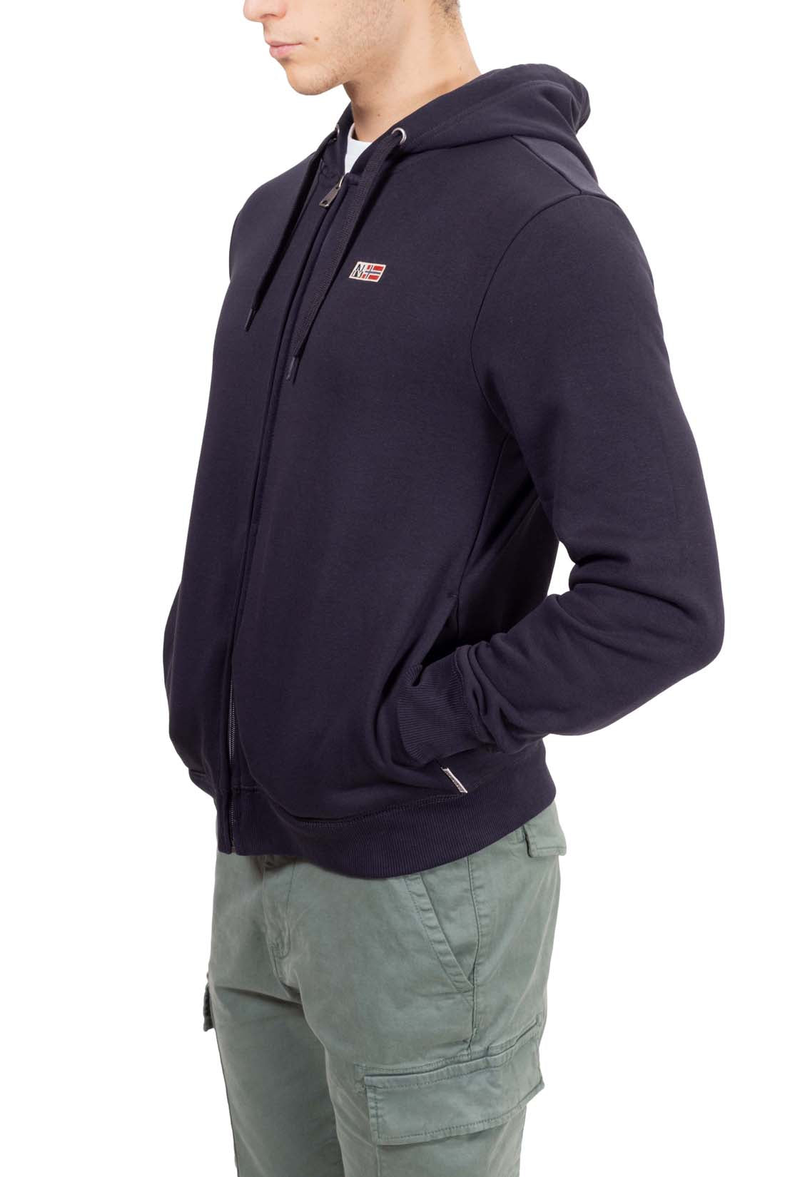 NAPAPIJRI - Men's winter Buri sweatshirt with zip - Size XL-7