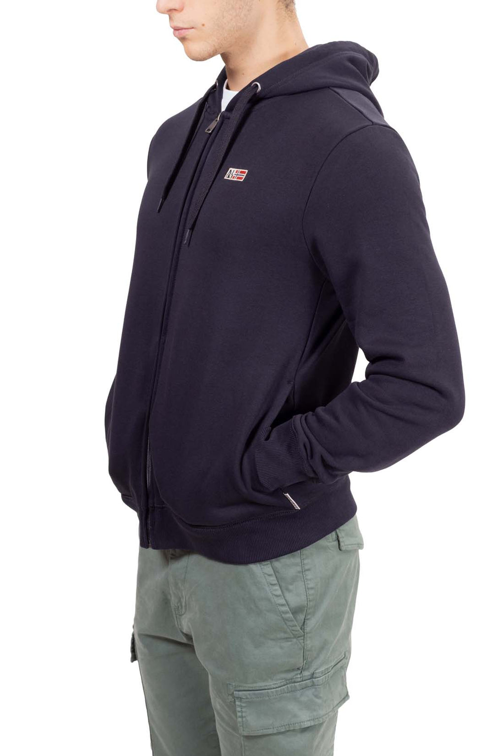 NAPAPIJRI - Men's winter Buri sweatshirt with zip - Size XL-19