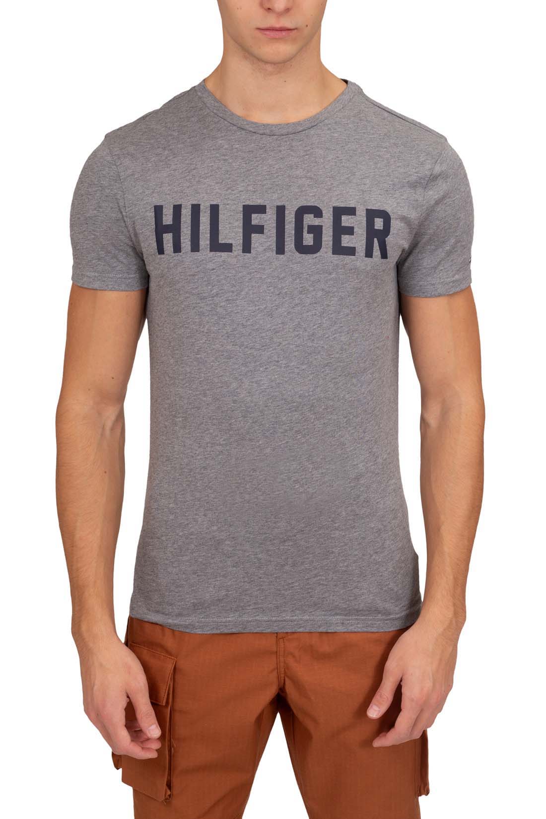 TOMMY HILFIGER - Men's regular T-shirt with bold logo-1