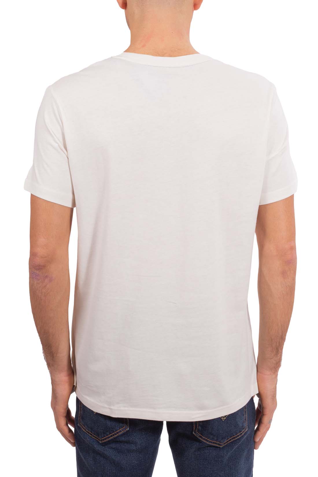 TOMMY HILFIGER - Men's regular T-shirt with logo patch-3