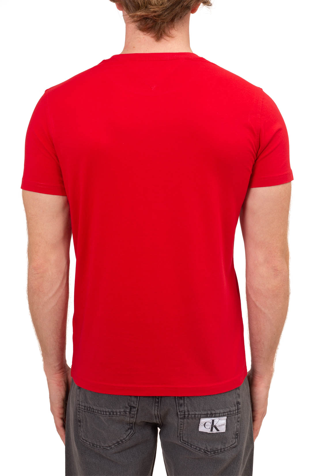 TOMMY HILFIGER - Men's basic T-shirt with flag  - Size XXL-15