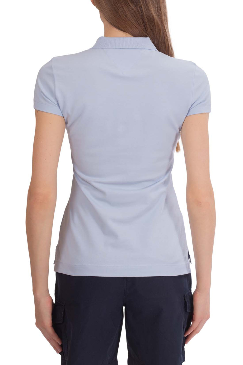 TOMMY HILFIGER - Women's slim flag polo shirt  - Size XL-9