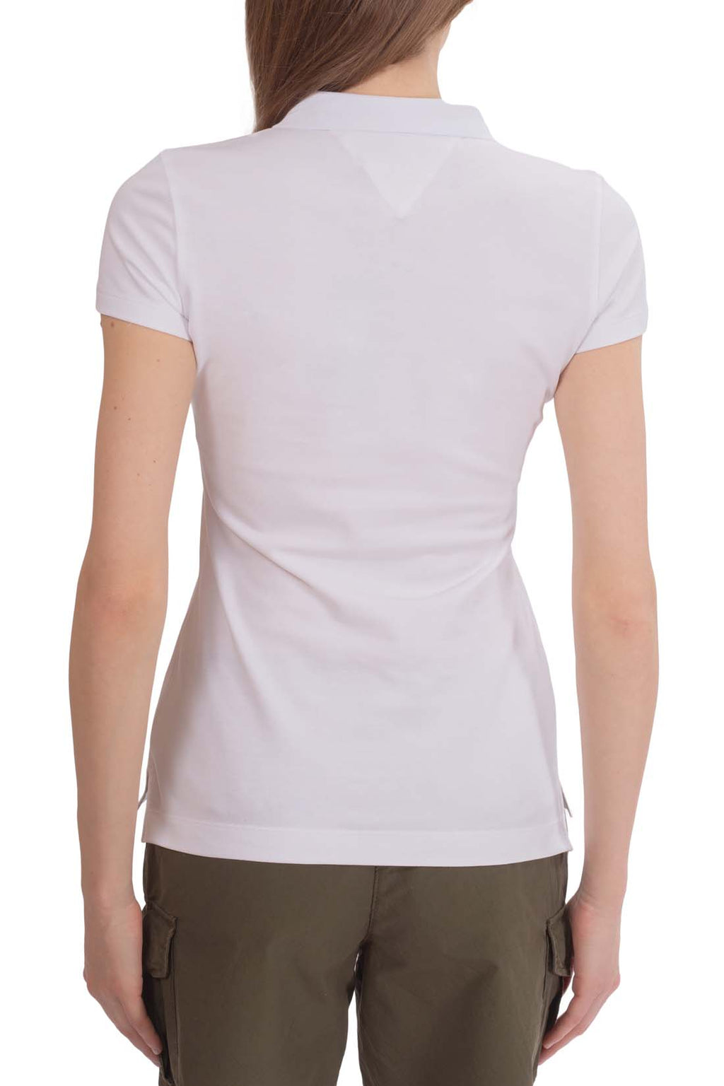 TOMMY HILFIGER - Women's slim flag polo shirt  - Size XL-21
