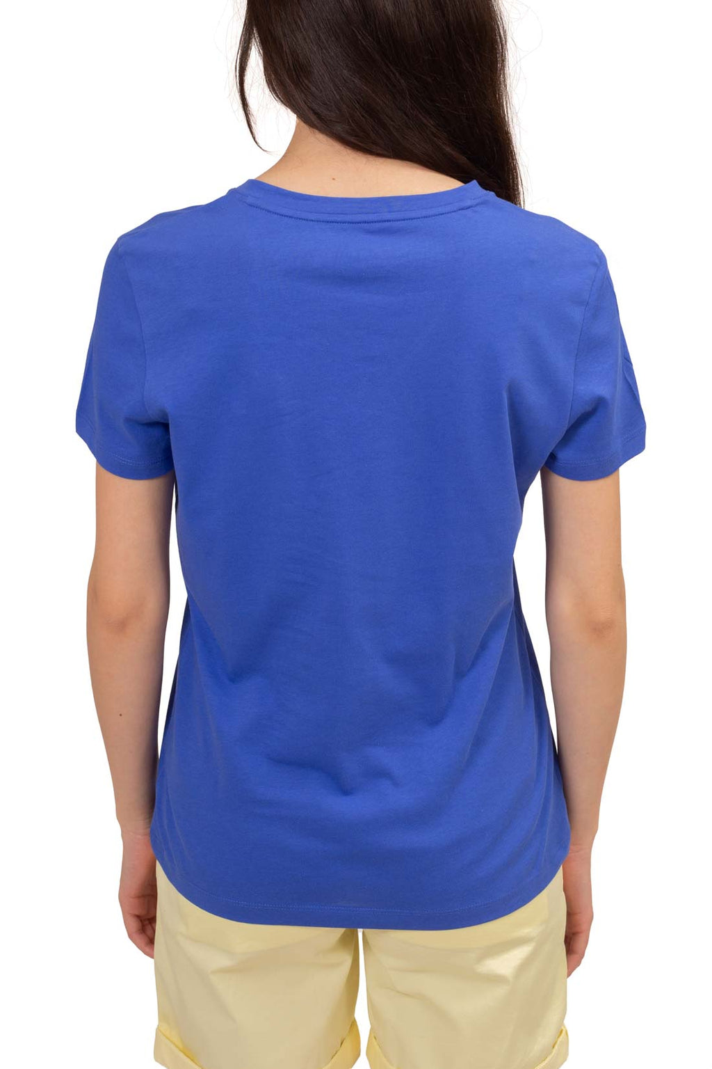 TOMMY HILFIGER - Women's basic T-shirt with v-neck-3