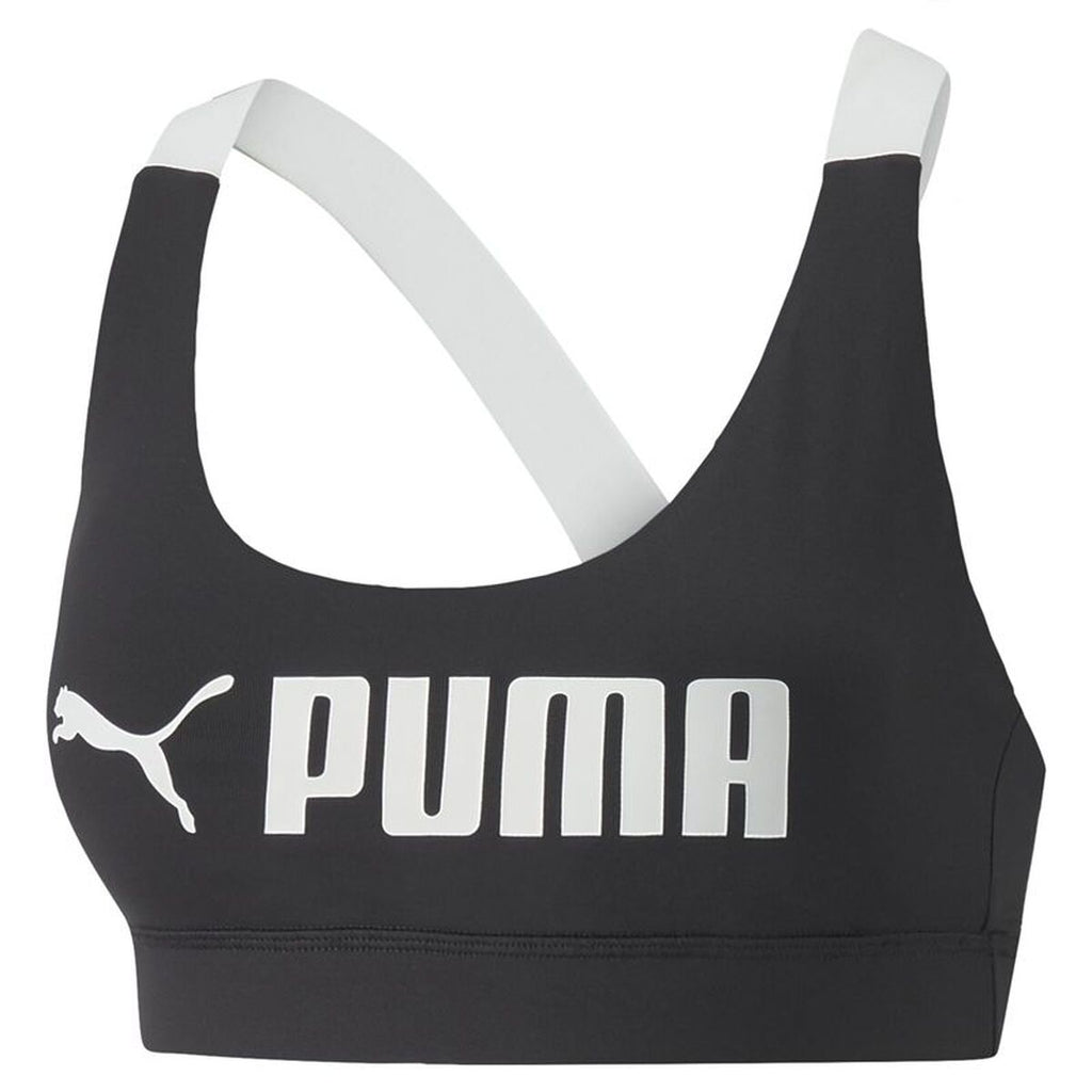 Sports Bra Puma Puma Mid Impact Puma Fit Black-0