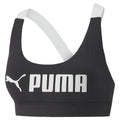 Sports Bra Puma Puma Mid Impact Puma Fit Black-0
