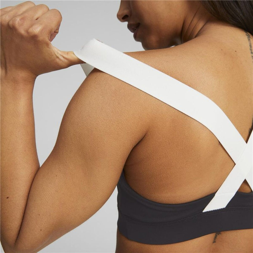 Sports Bra Puma Puma Mid Impact Puma Fit Black-3