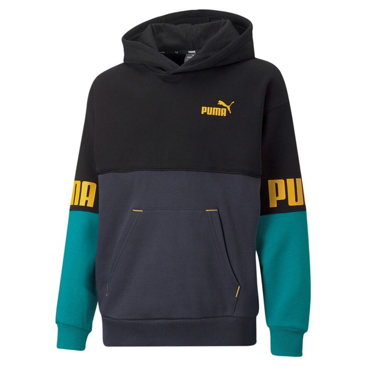 Children’s Hoodie Puma Puma Power Colorblock Black-0