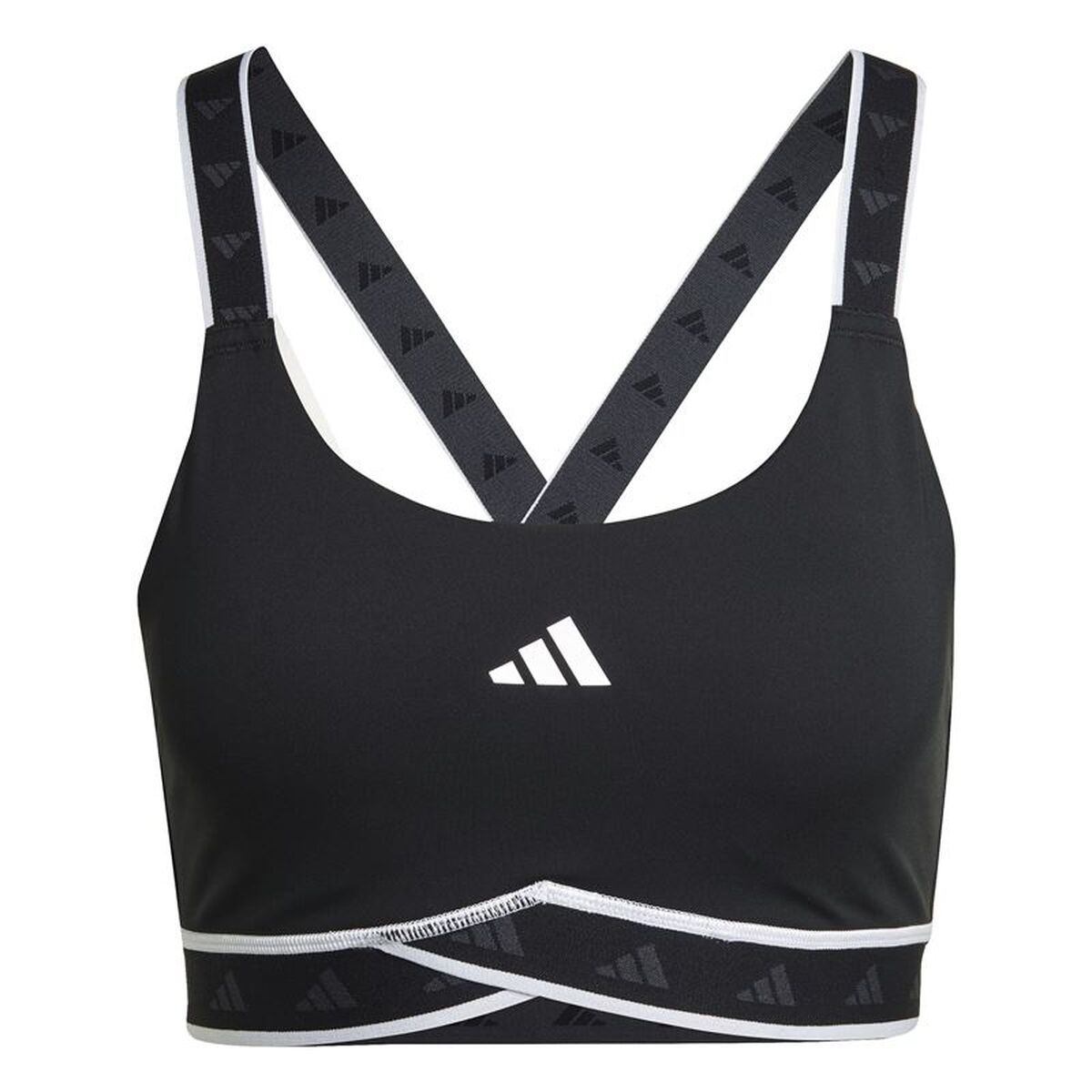 Sujetador deportivo Adidas negro-0