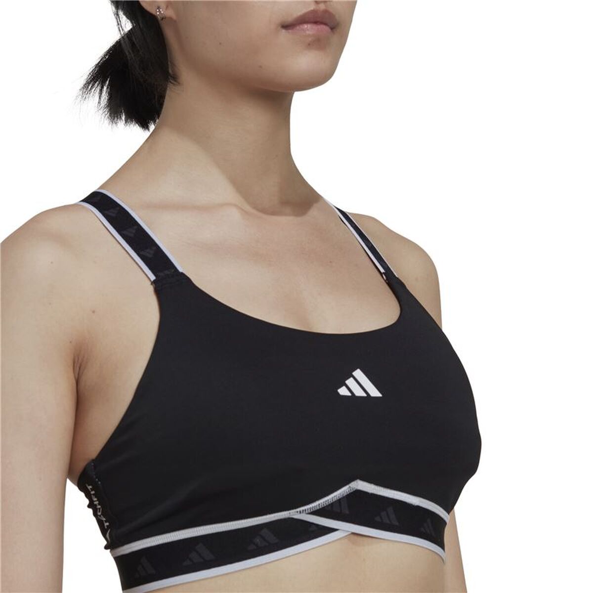 Sujetador deportivo Adidas negro-4