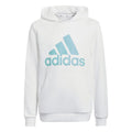 Sudadera con capucha infantil Adidas HE9290 blanca-0