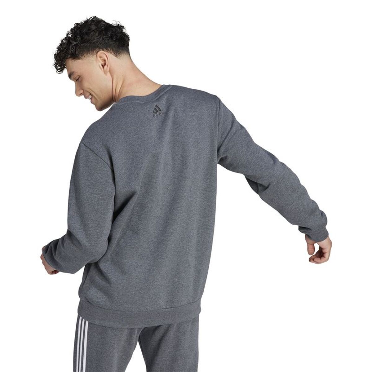Sudadera con capucha para hombre Adidas IJ8899 Gris-3
