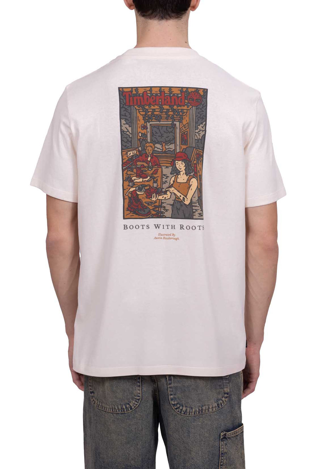TIMBERLAND - Men's relaxed T-shirt with Boot Lab Graphic  - Size L-0