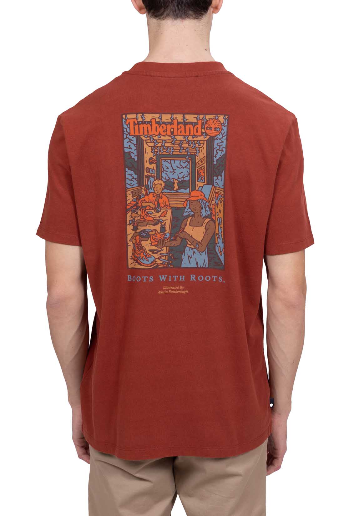 TIMBERLAND - Men's relaxed T-shirt with Boot Lab Graphic  - Size L-16