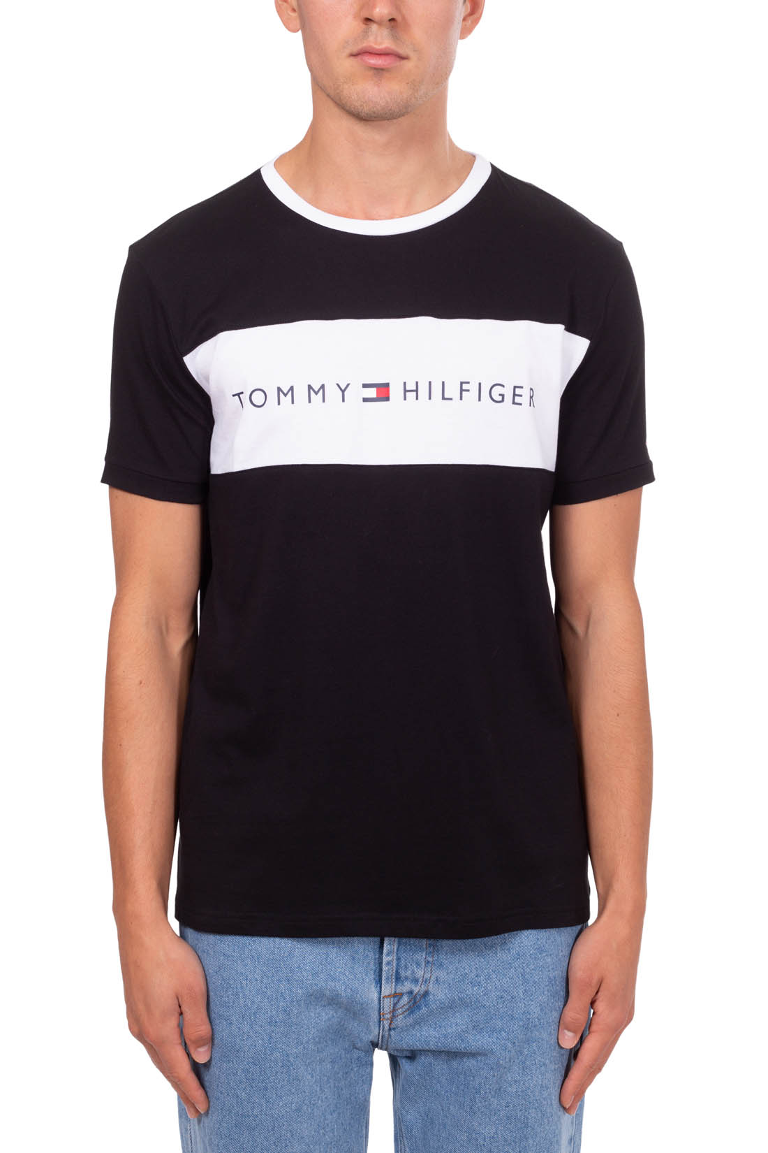 TOMMY HILFIGER - Men's organic cotton colorblock T-shirt-5