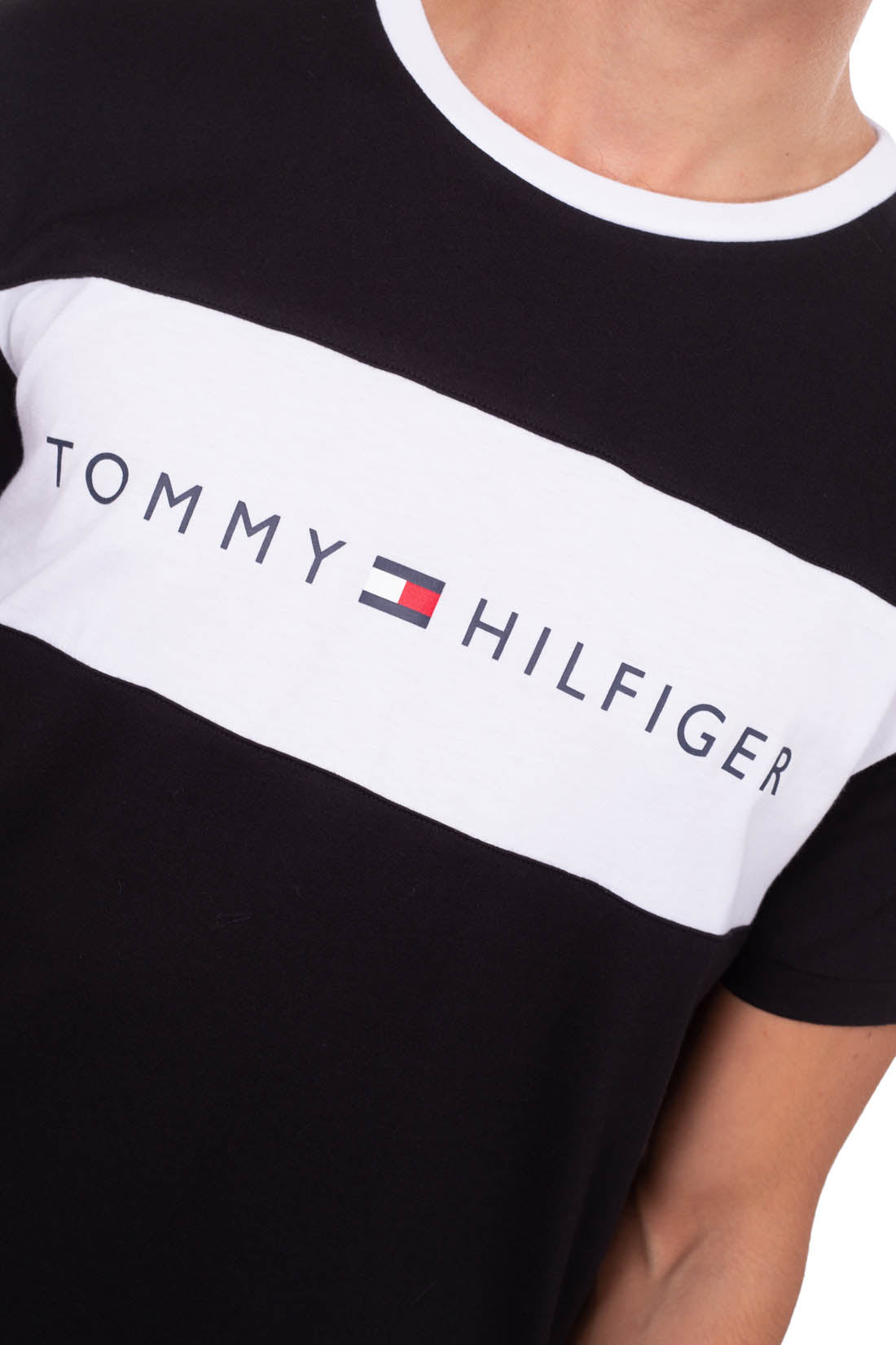 TOMMY HILFIGER - Men's organic cotton colorblock T-shirt-12