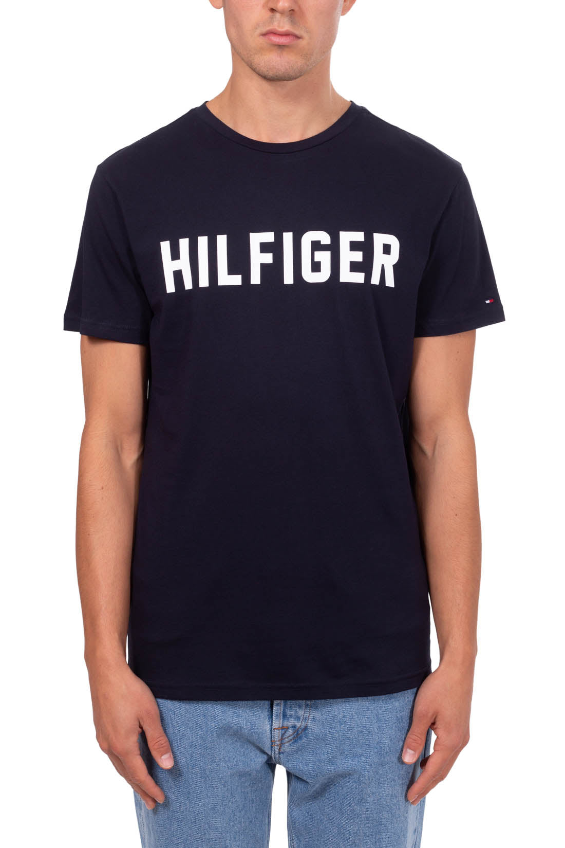 TOMMY HILFIGER - Men's organic cotton logo T-shirt-5
