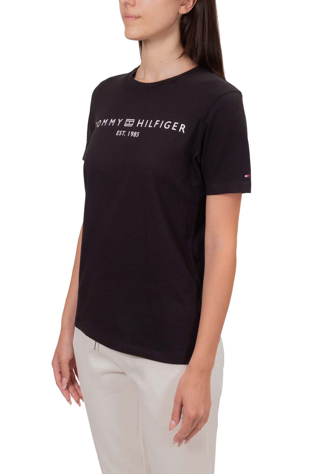 TOMMY HILFIGER - Women's regular logo T-shirt - Size XL-61