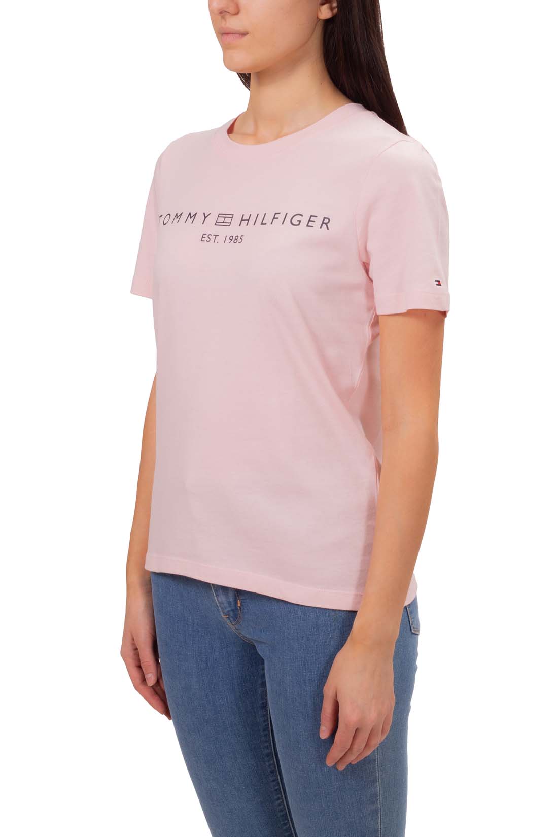 TOMMY HILFIGER - Women's regular logo T-shirt - Size XL-49