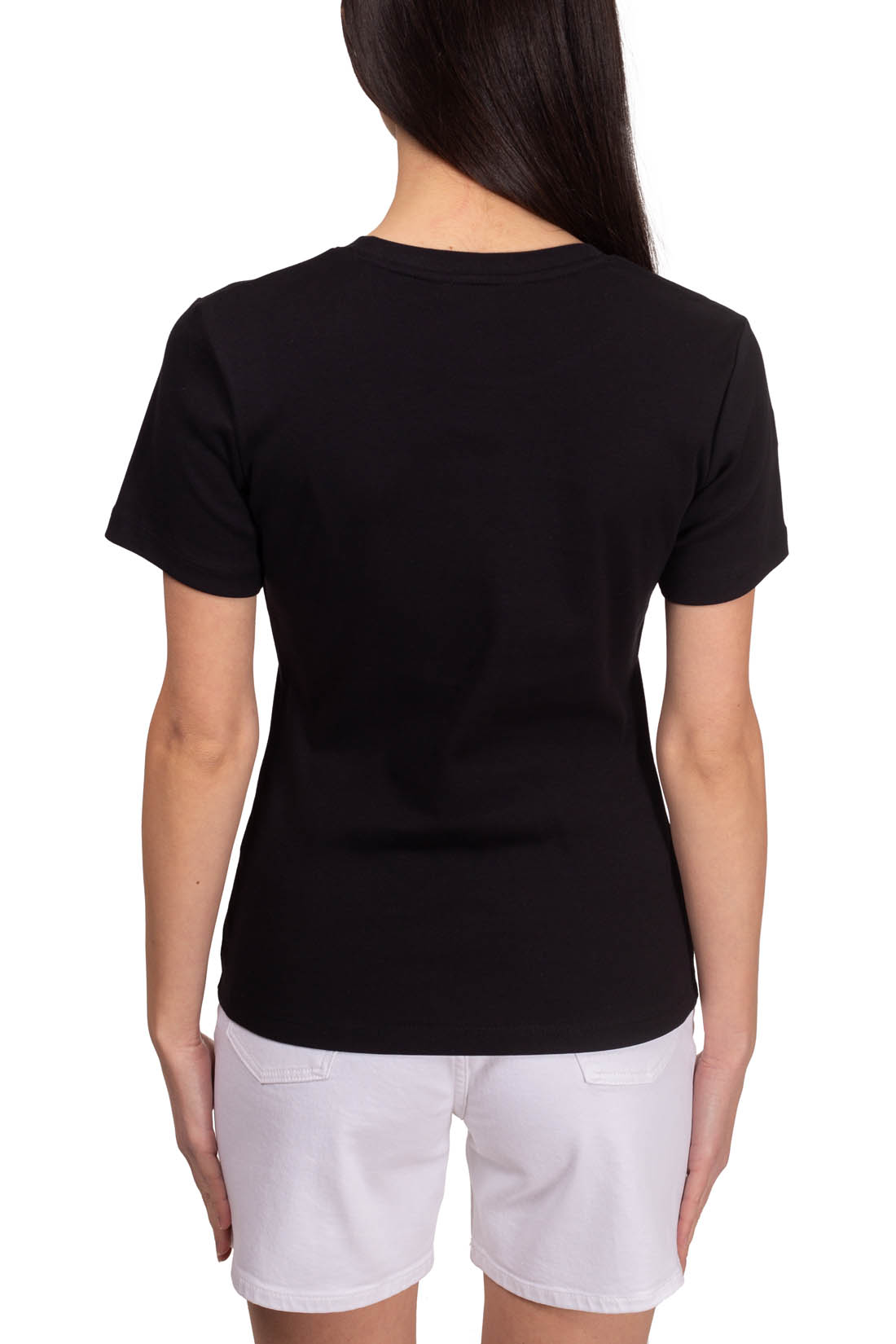 TOMMY HILFIGER - Women's slim logo T-shirt  - Size L-38
