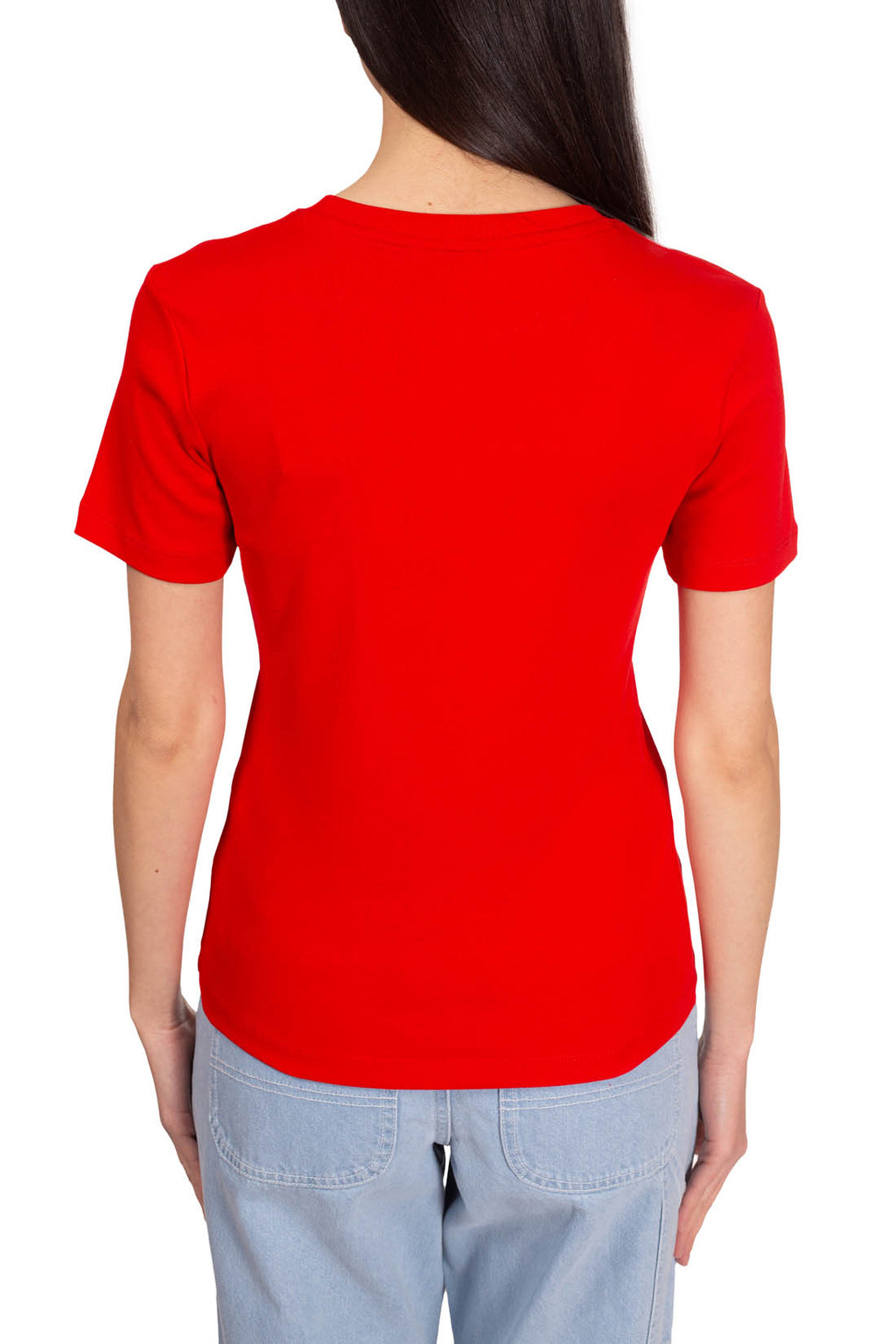 TOMMY HILFIGER - Women's slim logo T-shirt  - Size L-22