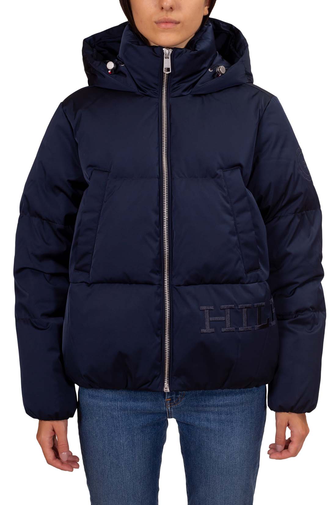 TOMMY HILFIGER - Women's relaxed down jacket in nylon satin-3