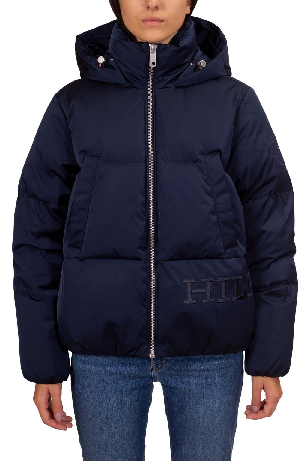 TOMMY HILFIGER - Women's relaxed down jacket in nylon satin-7