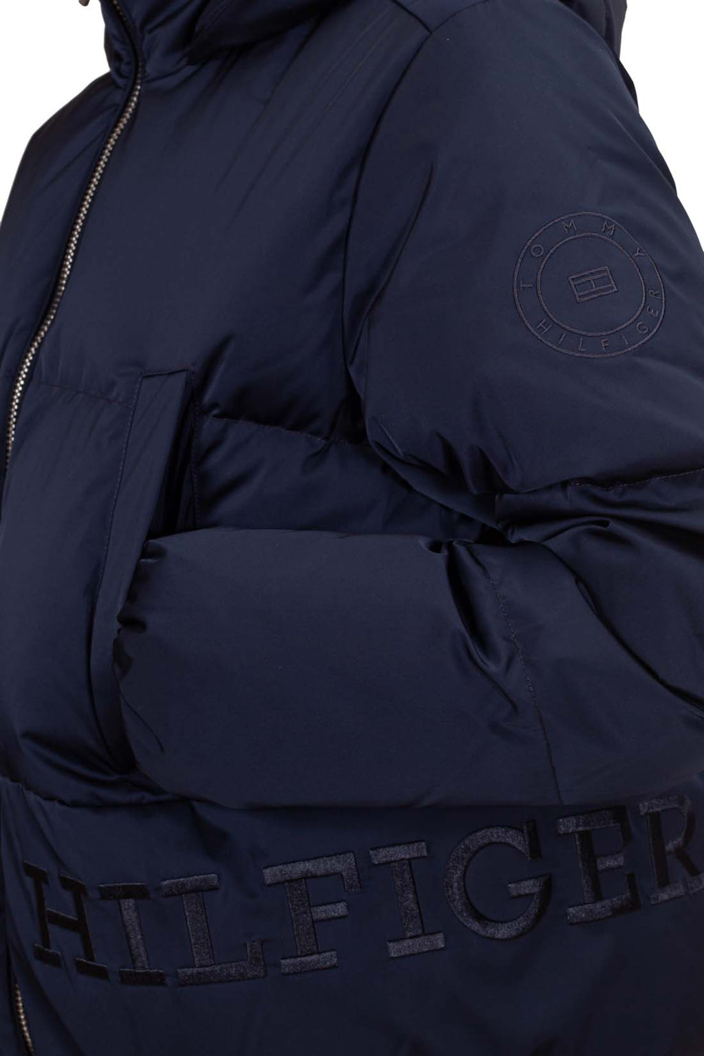TOMMY HILFIGER - Women's relaxed down jacket in nylon satin-6