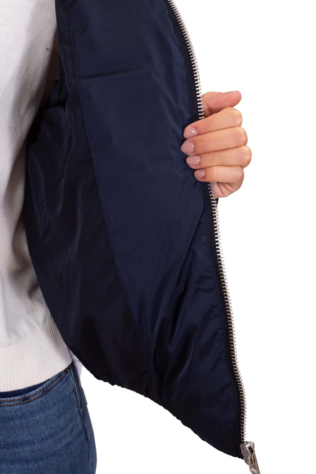 TOMMY HILFIGER - Women's relaxed down jacket in nylon satin-0