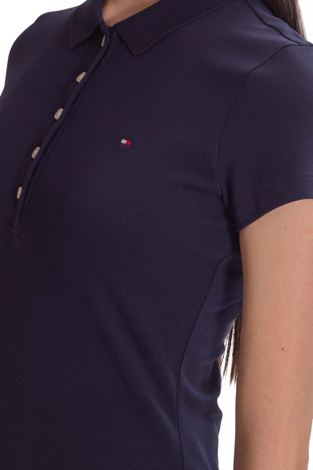TOMMY HILFIGER - Women's slim flag polo shirt  - Size XL-26