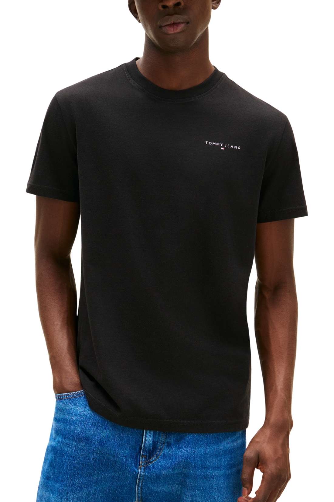 TOMMY JEANS - Camiseta de hombre con logo lineal