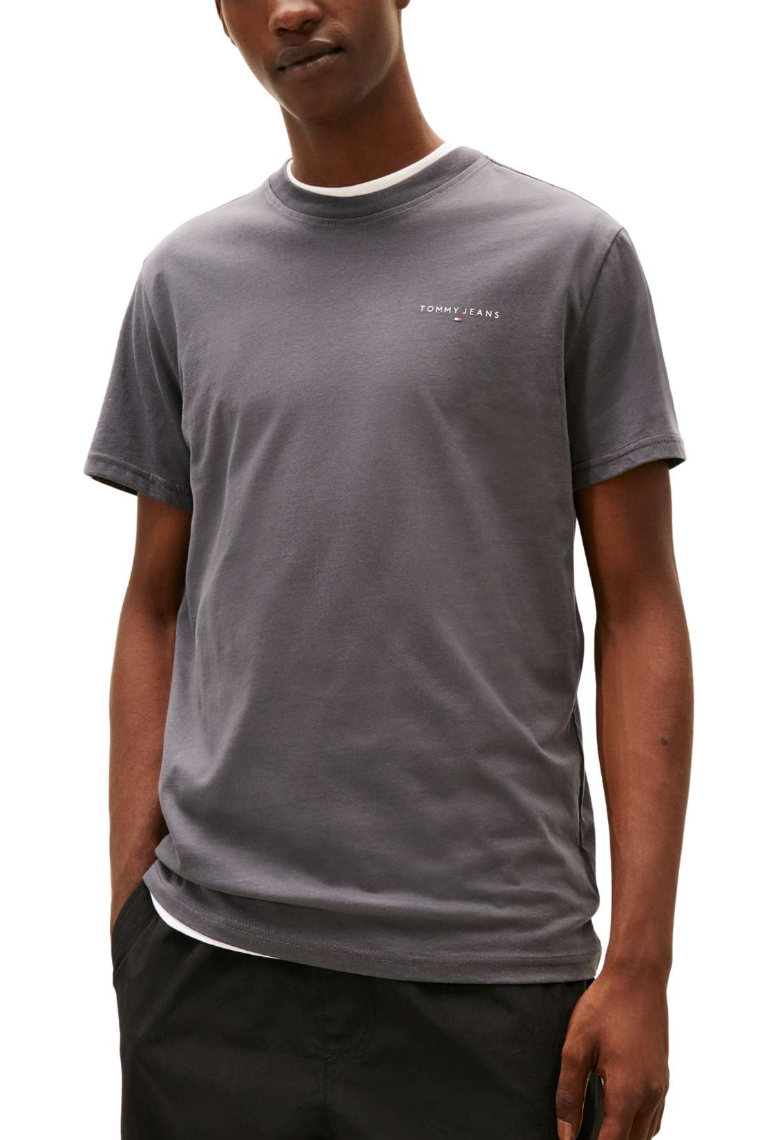 TOMMY JEANS - Camiseta de hombre con logo lineal