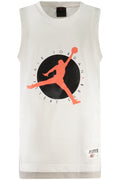 JORDAN WHITE TANK TOP FOR KIDS-0