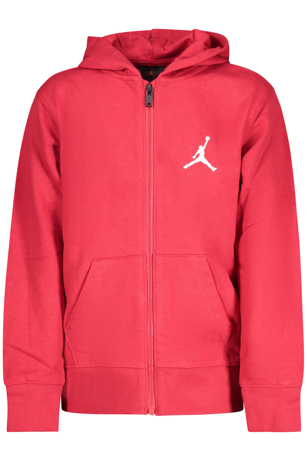 JORDAN RED ZIP-UP SWEATSHIRT FOR KIDS-0