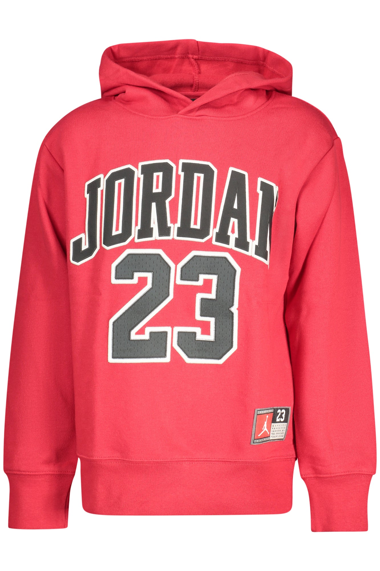 JORDAN RED ZIP-UP SWEATSHIRT FOR KIDS-0