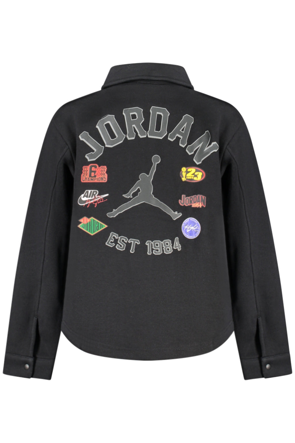 JORDAN MEN'S BLACK ZIP-UP SWEATSHIRT-1