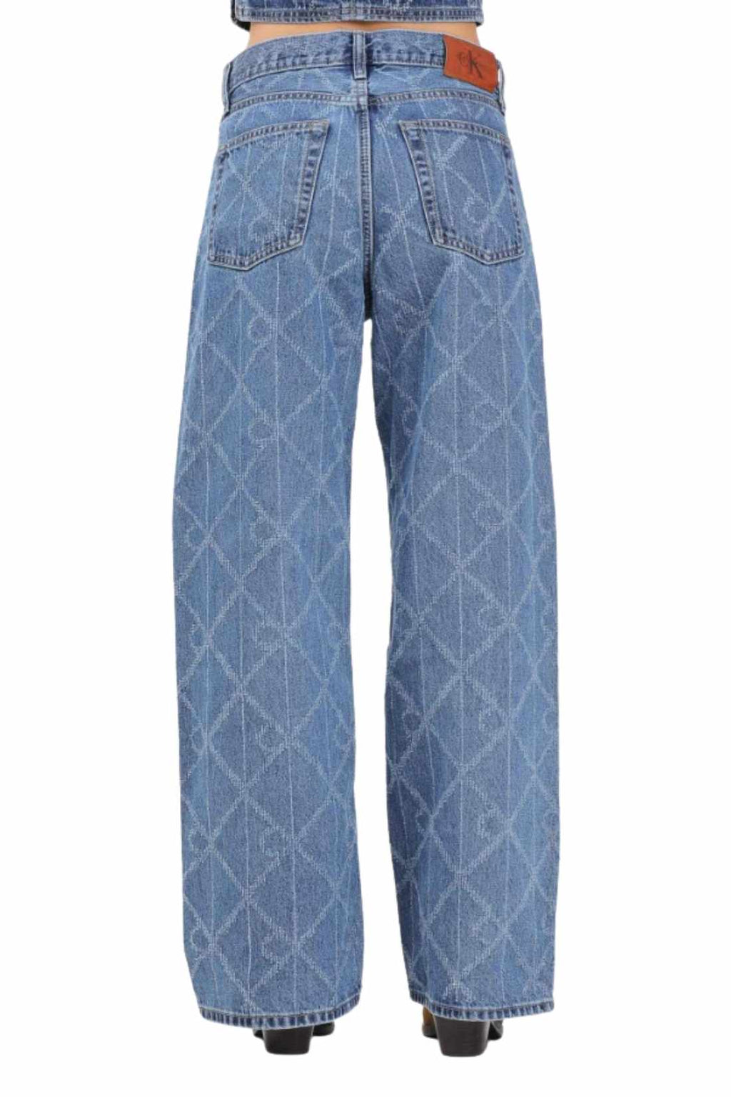 CALVIN KLEIN - Women's Low Rise Loose jeans with all-over monogram-2