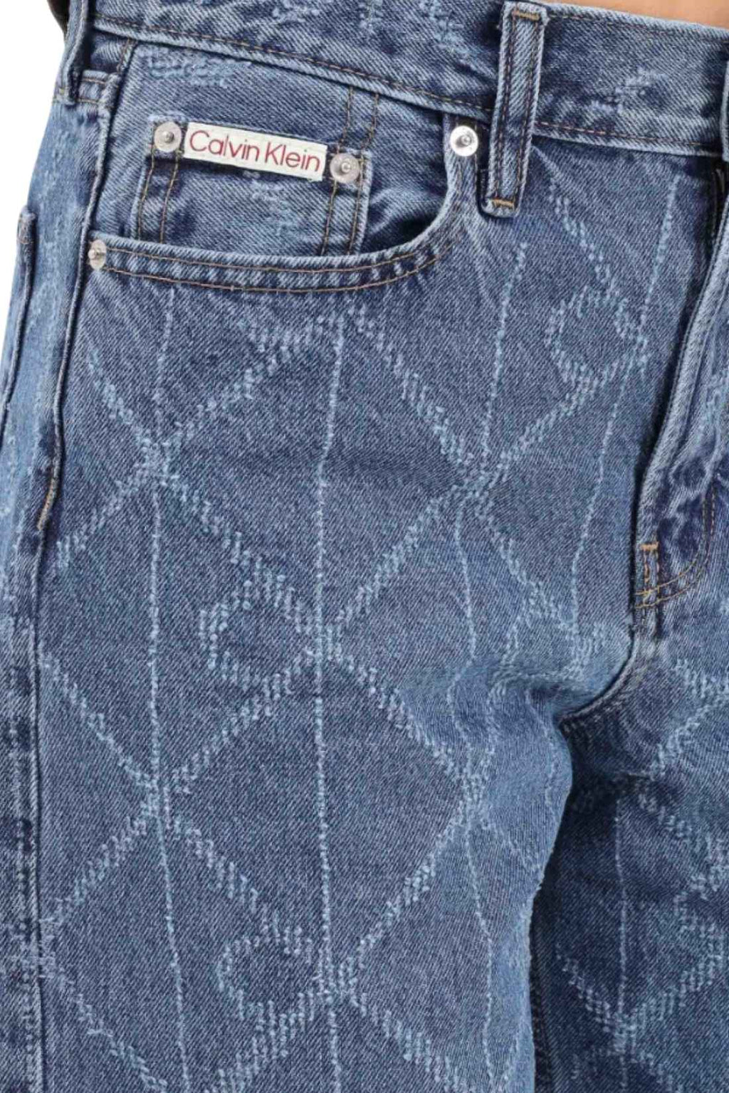CALVIN KLEIN - Women's Low Rise Loose jeans with all-over monogram-3