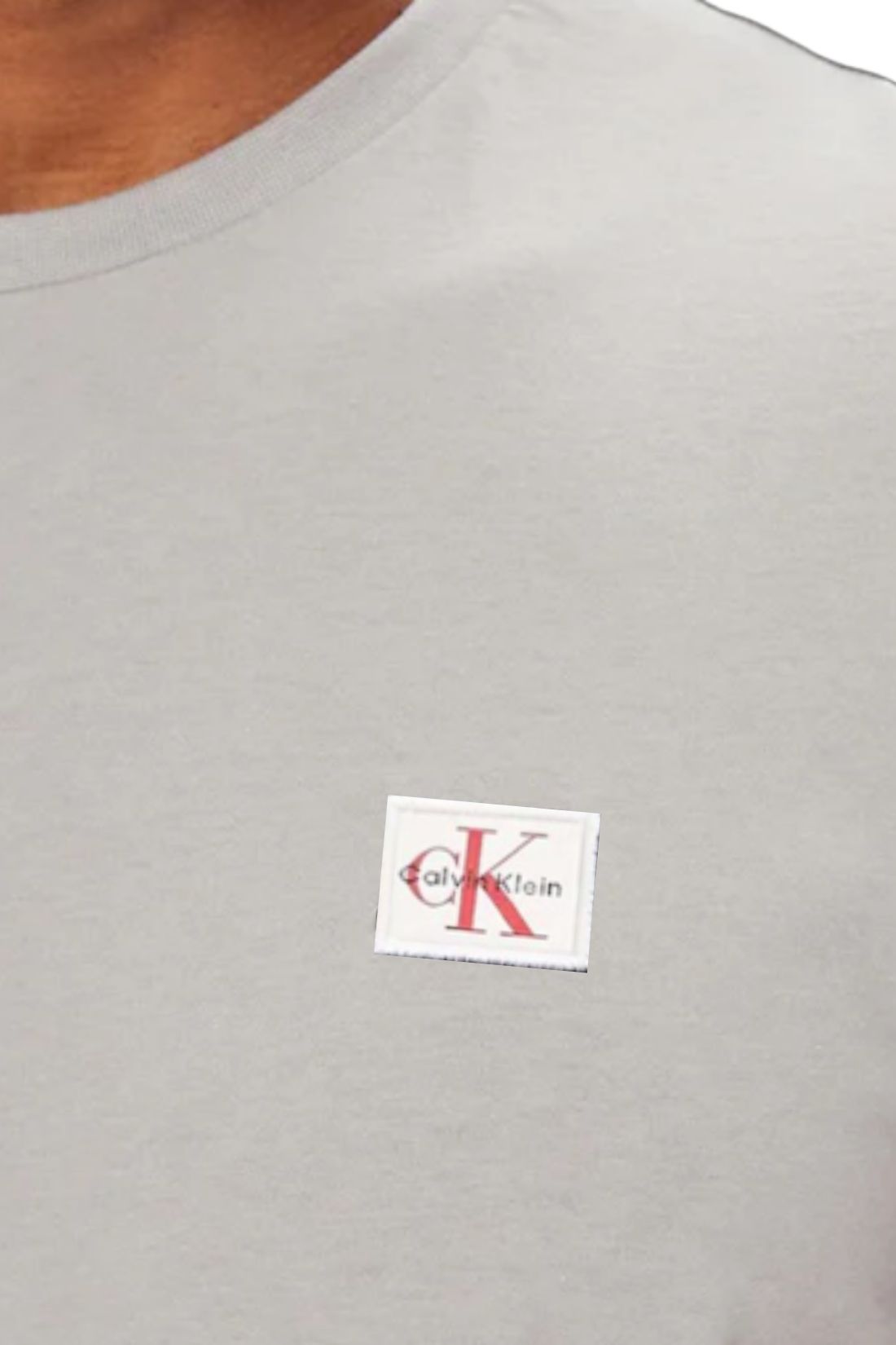 CALVIN KLEIN JEANS - Men's T-shirt with logo patch - Size XL-2