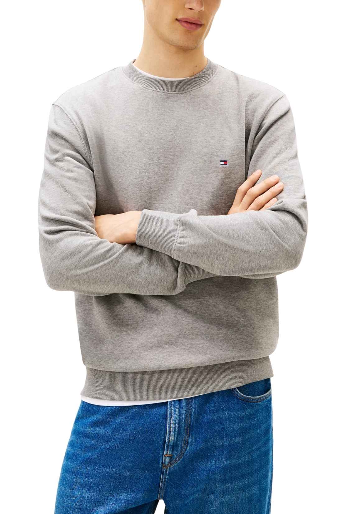 TOMMY HILFIGER - Men's summer crewneck sweatshirt with logo-0