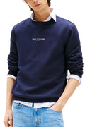 TOMMY HILFIGER - Men's winter crewneck sweatshirt with logo-0