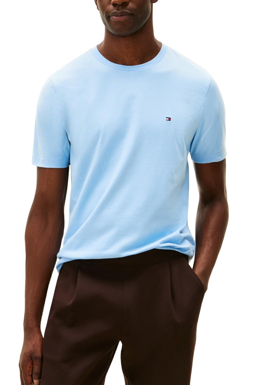 TOMMY HILFIGER - Men's T-shirt in recycled cotton  - Size XL-0
