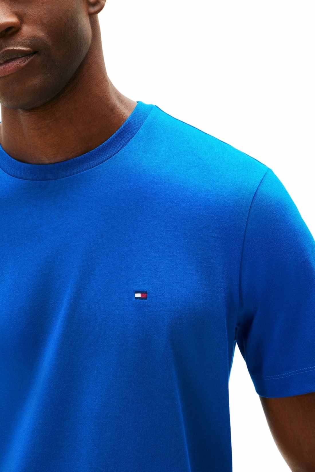 TOMMY HILFIGER - Men's T-shirt in recycled cotton  - Size XL-7