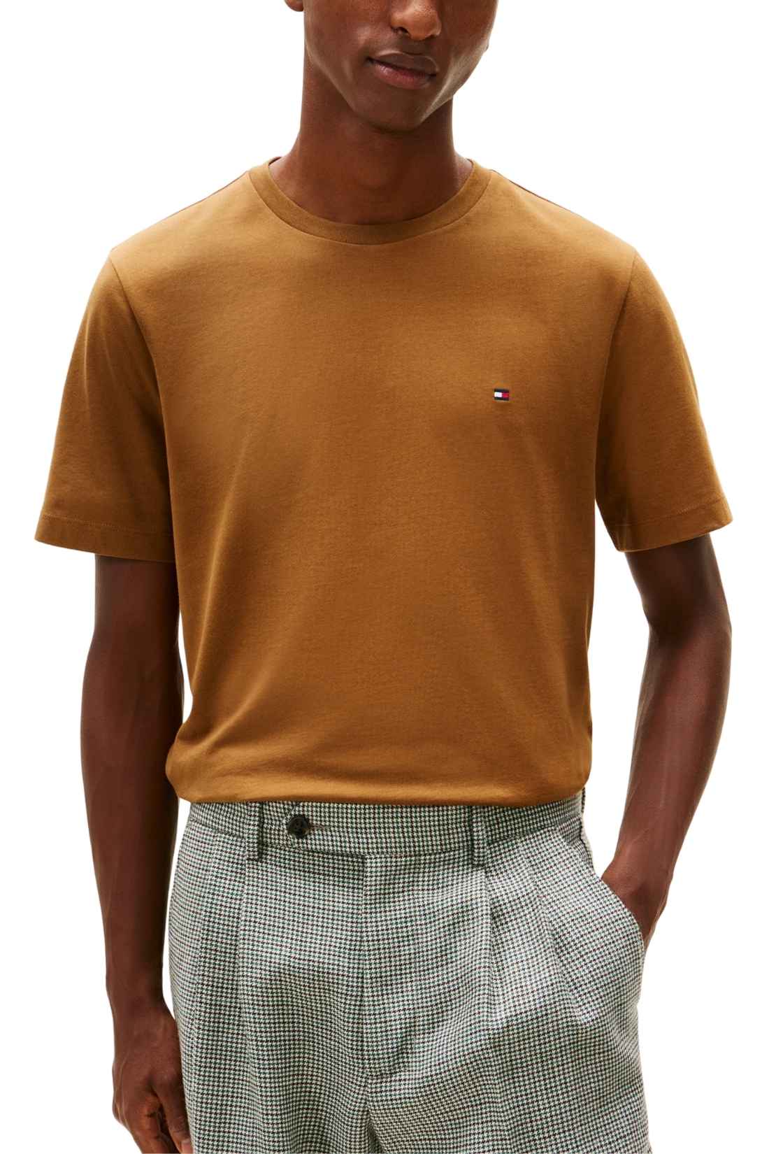 TOMMY HILFIGER - Men's T-shirt in recycled cotton  - Size XL-8