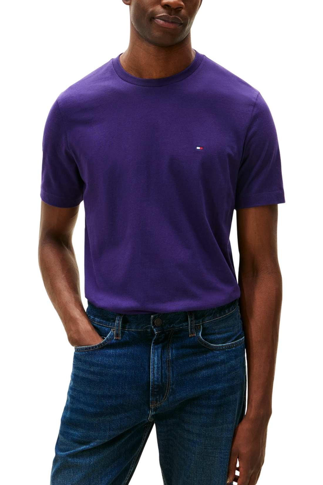 TOMMY HILFIGER - Men's T-shirt in recycled cotton  - Size XL-16
