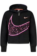 NIKE GIRLS' BLACK ZIP-UP SWEATSHIRT-0