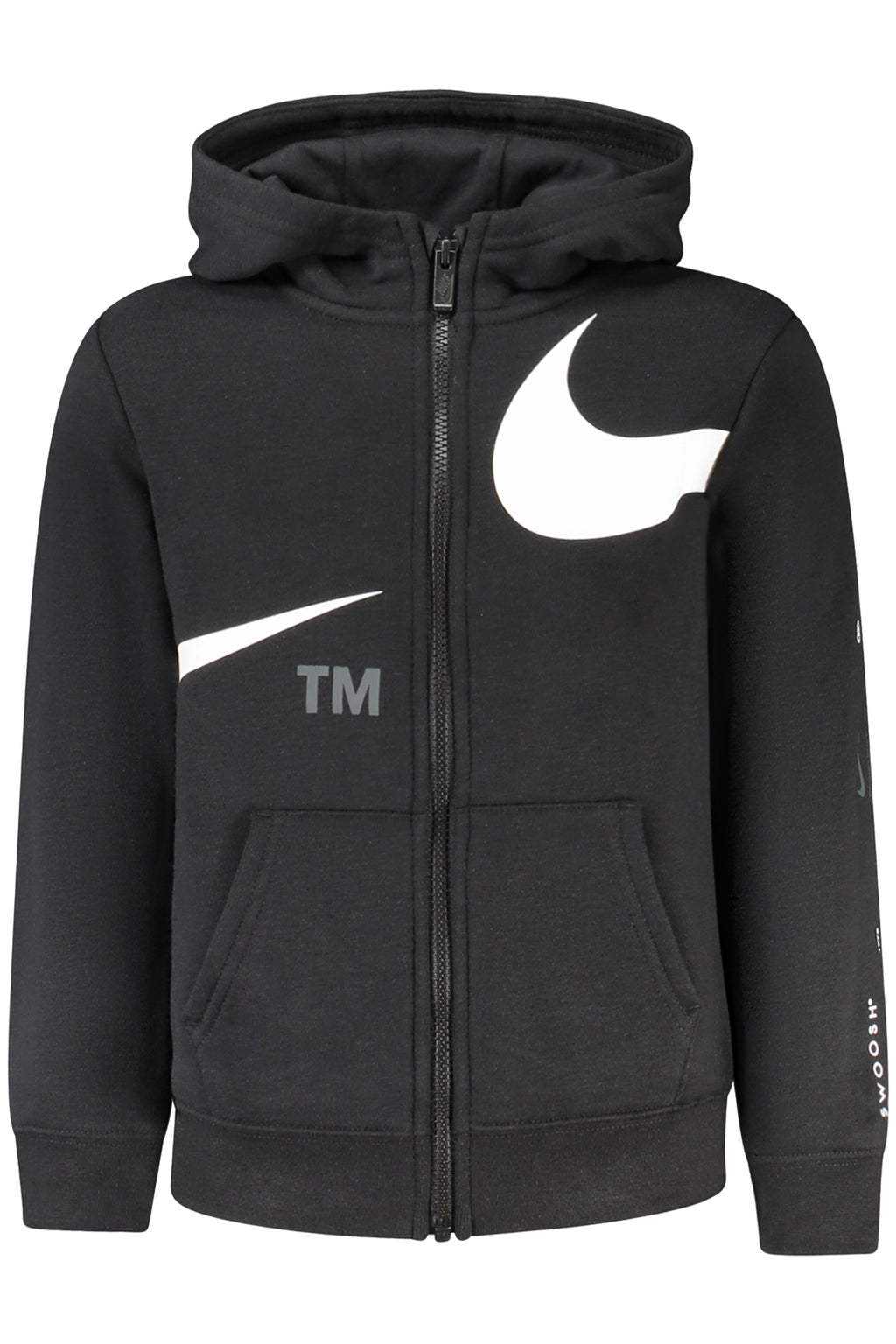 NIKE KIDS' BLACK ZIP-UP SWEATSHIRT-0