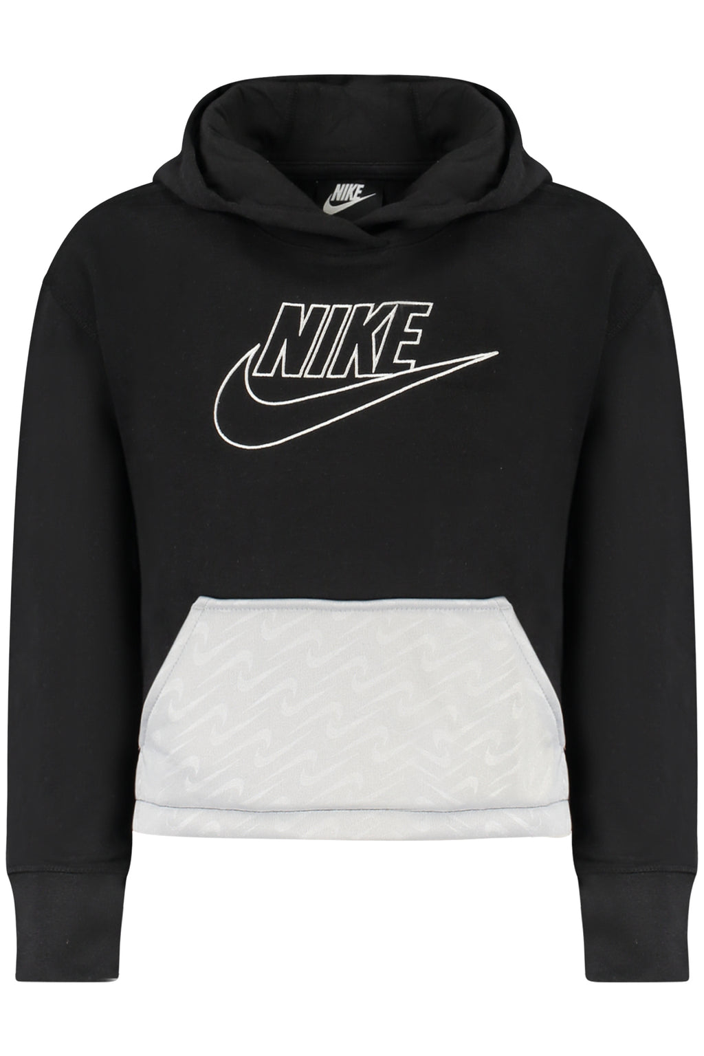 NIKE KIDS' BLACK ZIP-UP SWEATSHIRT-0