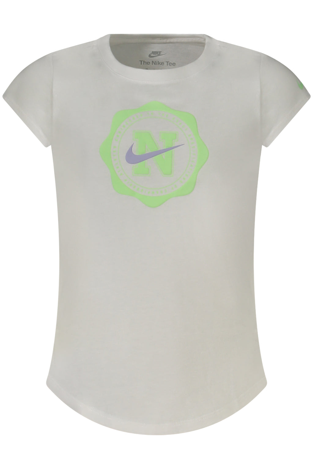 NIKE SHORT-SLEEVED T-SHIRT FOR GIRLS, WHITE-0